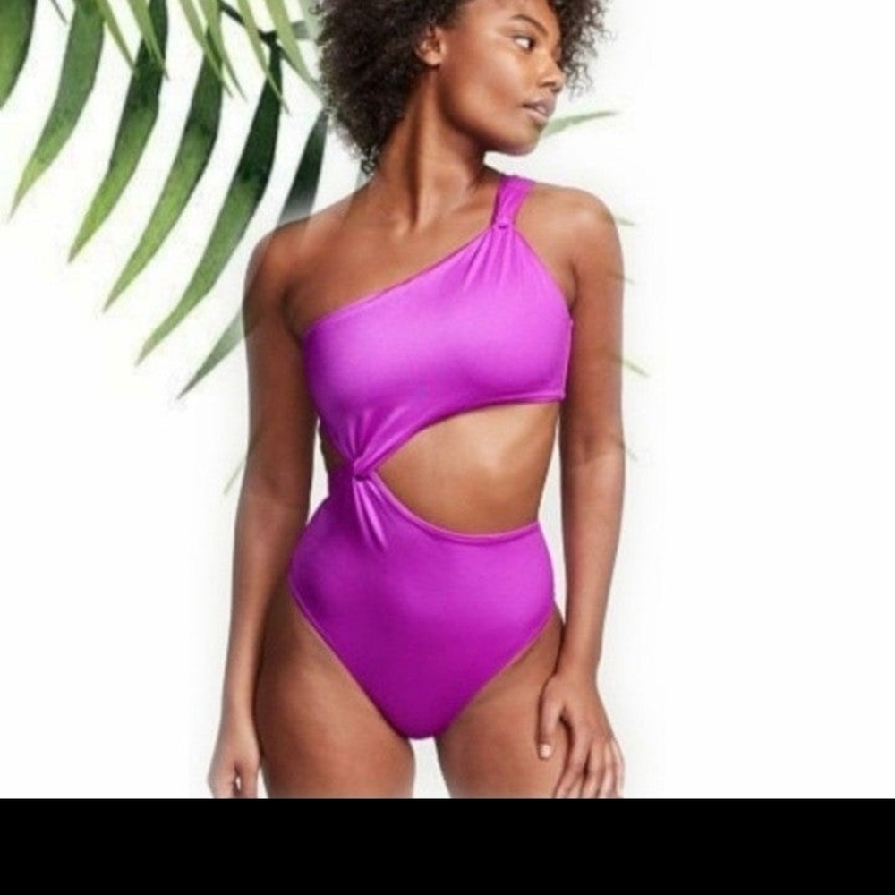 Victorias Secret twist monokini swimsuit S PURPLE